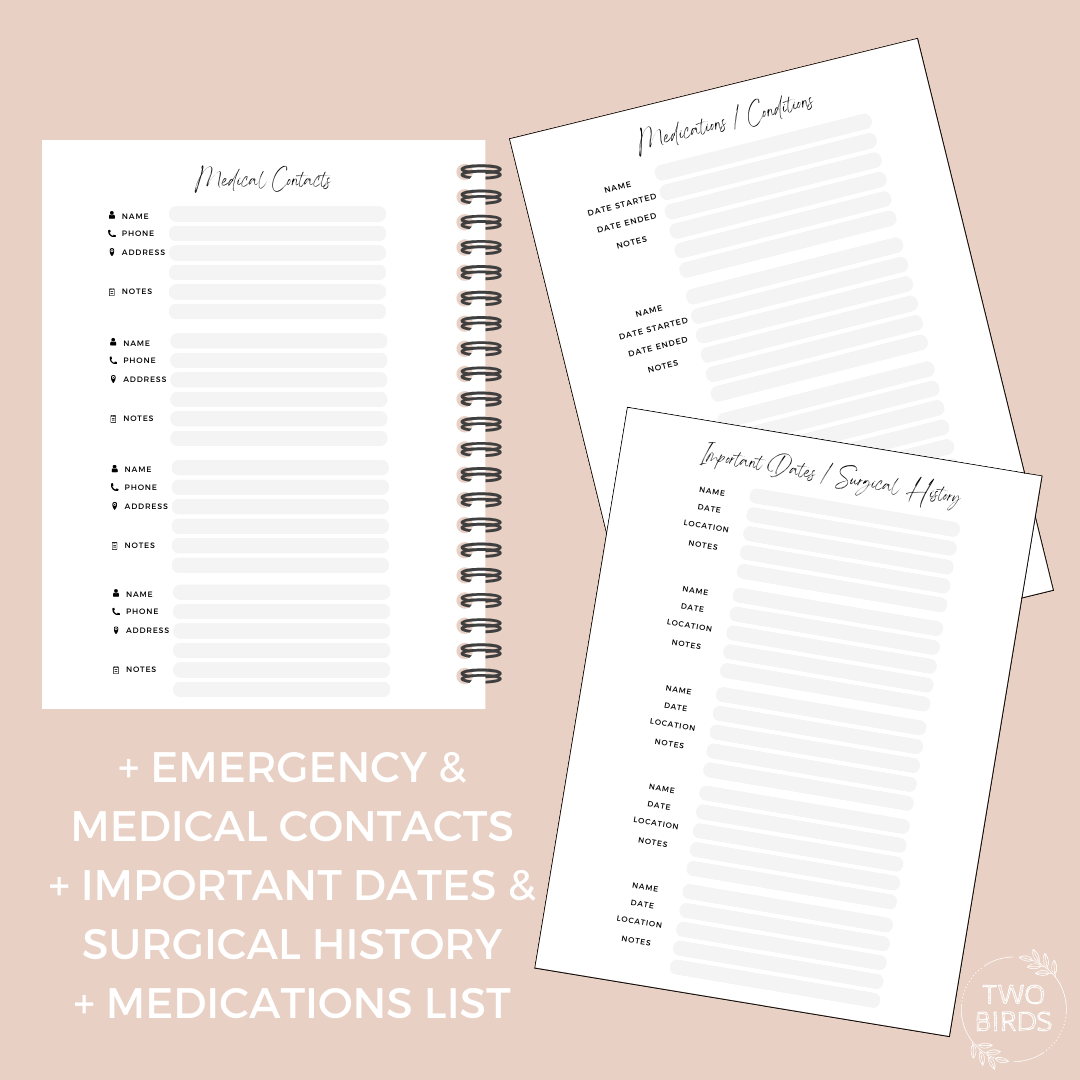 Wellness Journal - Undated Planner