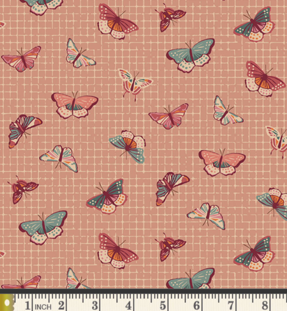 Fluttering Lattice - Printed Quilter's Cotton Fabric by the Yard