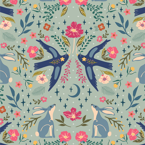 Starling - Printed Quilter's Cotton Fabric by the Yard
