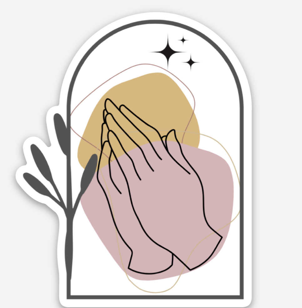 Manifest Hands Arch Sticker
