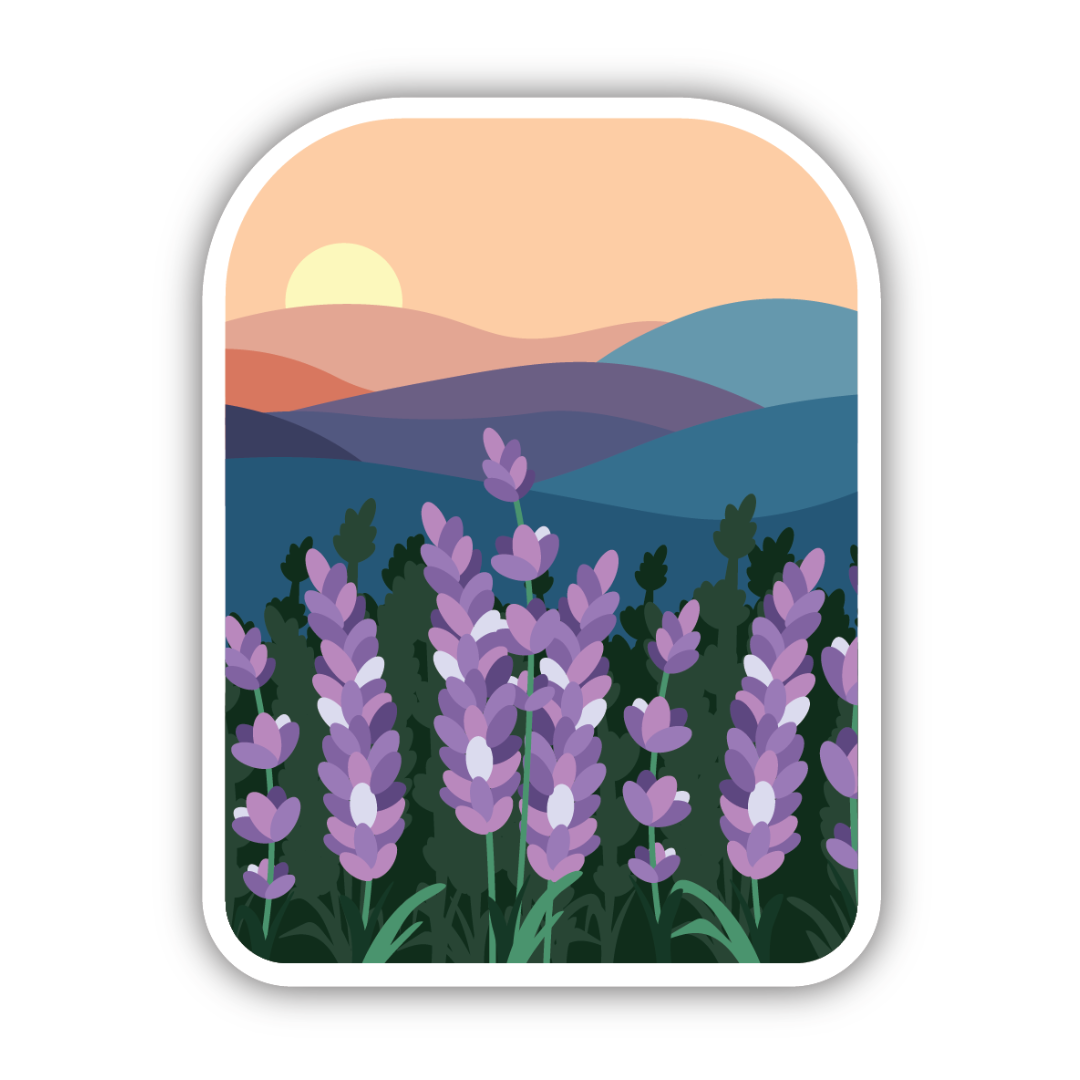 Lavender Horizons Sticker