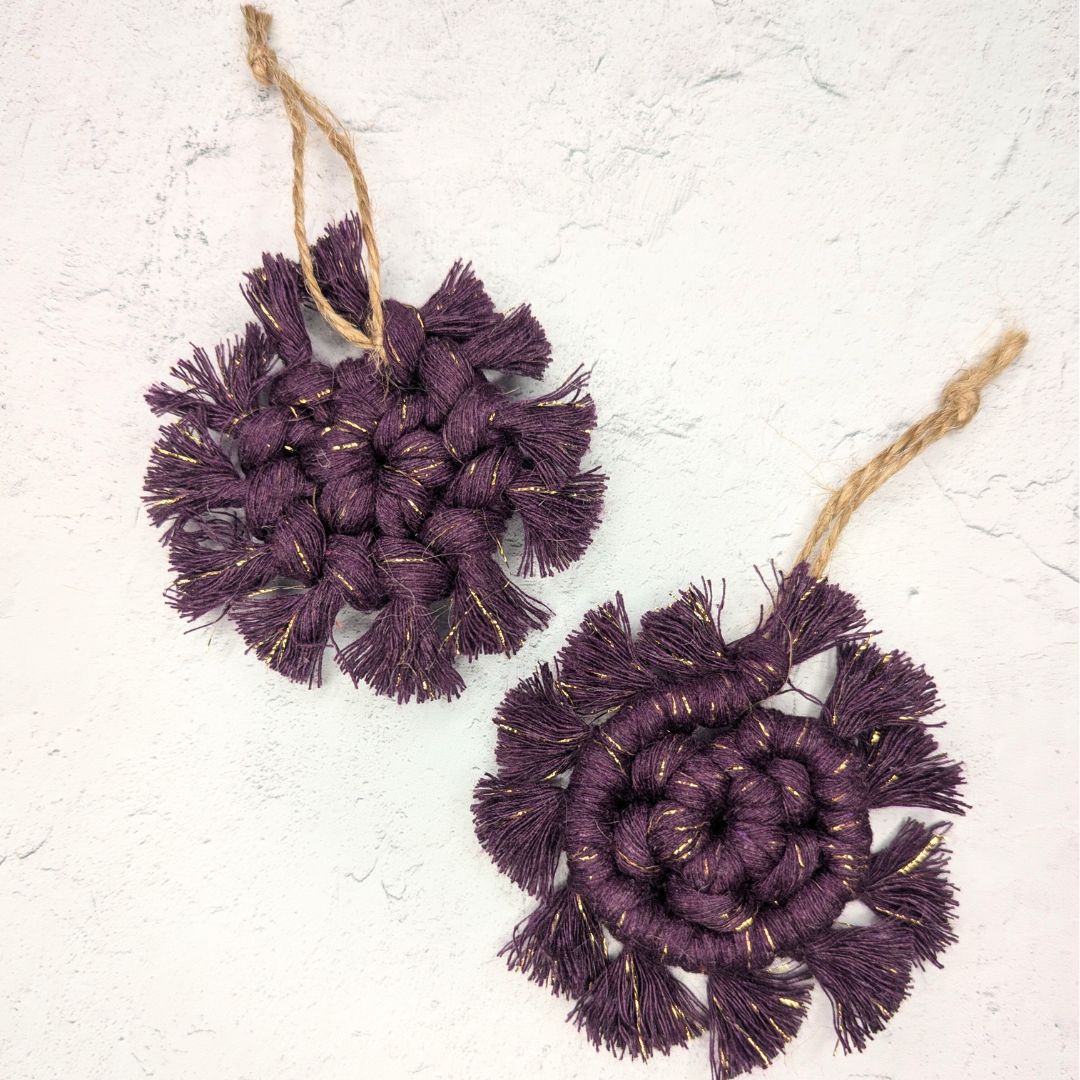 Macrame Snowflake Ornament