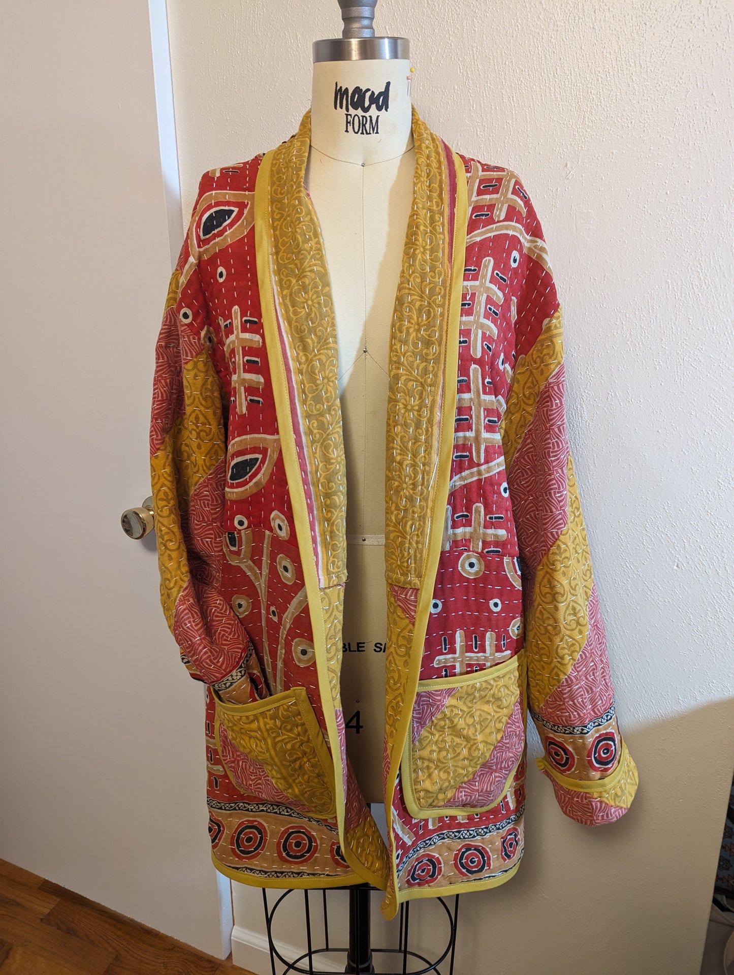 Upcycled Kantha Quilt Cardigan - No. 1