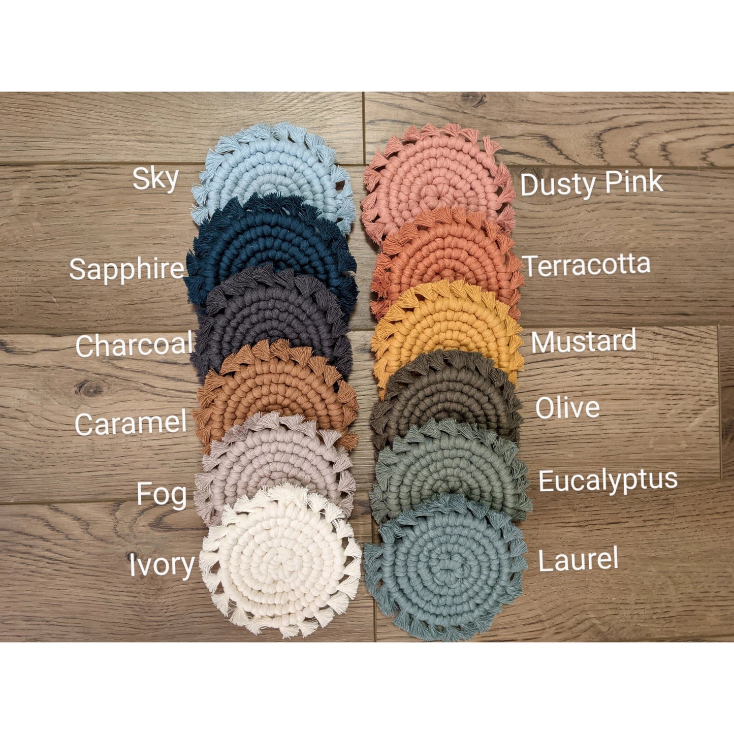 Macrame Fringe Coaster - Single