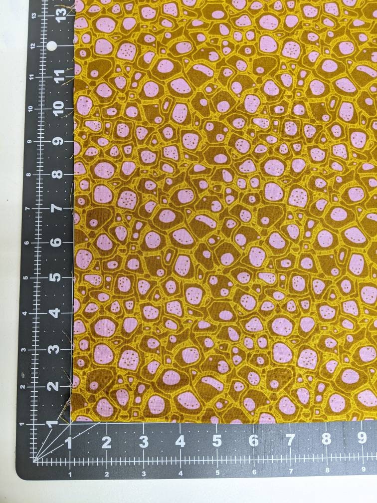 Look Close Yellow - Quilter's Cotton Fabric by the Yard - Into the Woods Collection by Sarah Watson