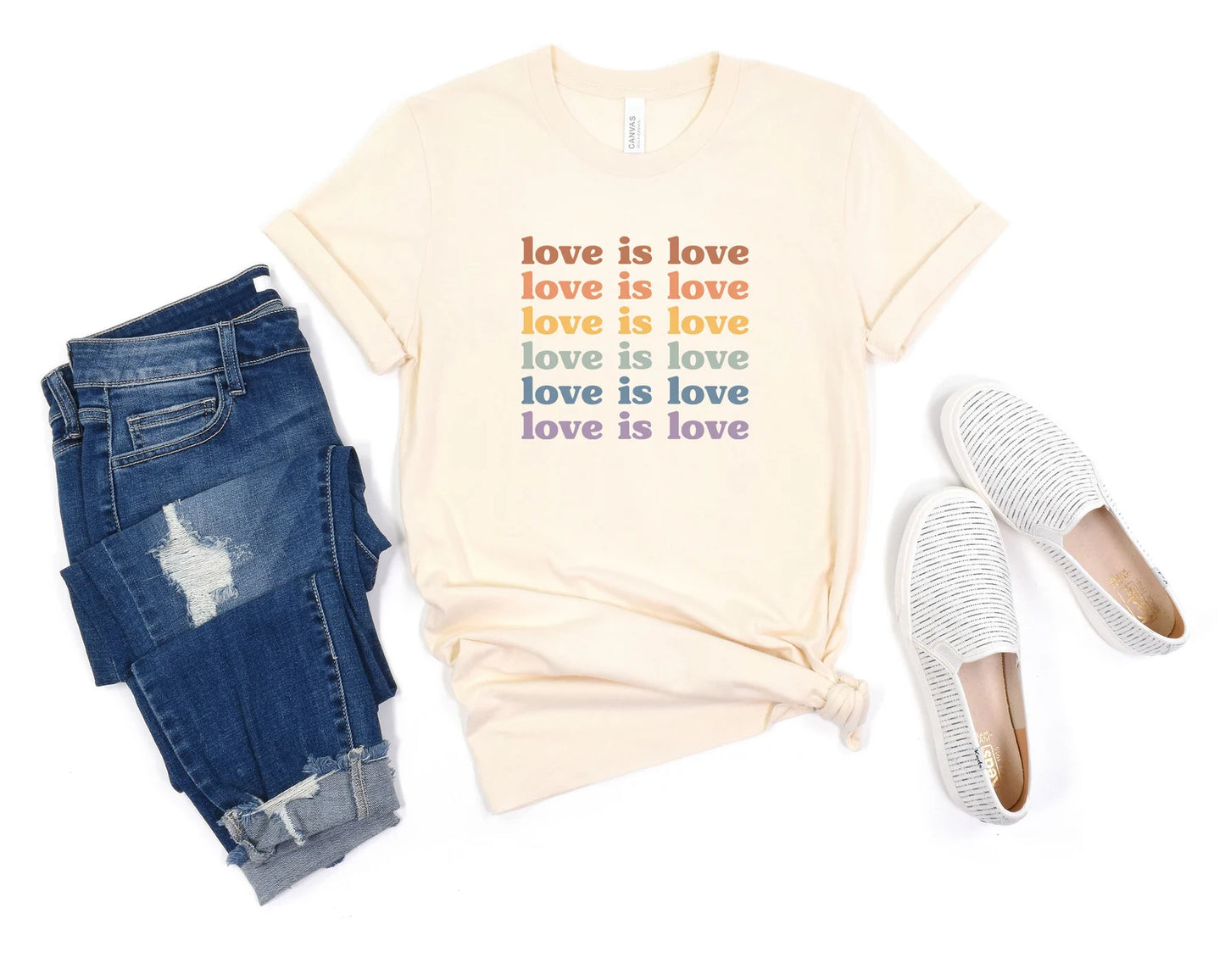 Love is Love Pride Retro T-Shirt