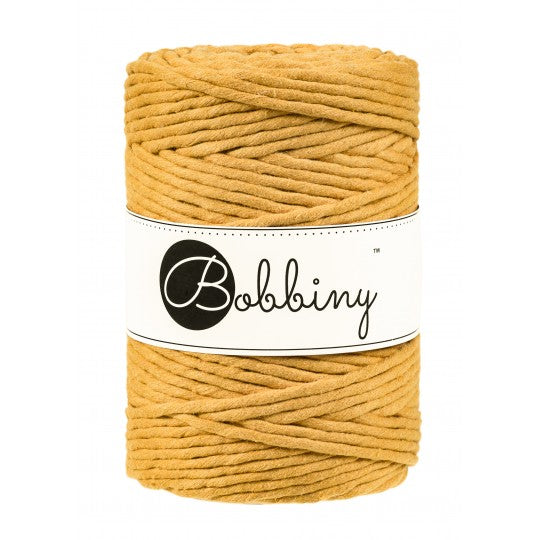 Mustard 5mm Recycled Macrame Cord