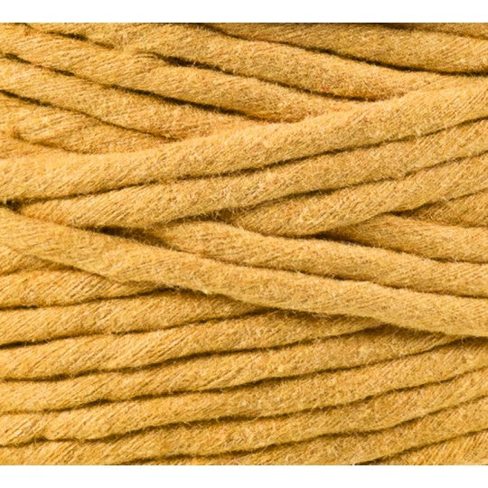 Mustard 5mm Recycled Macrame Cord by Bobbiny
