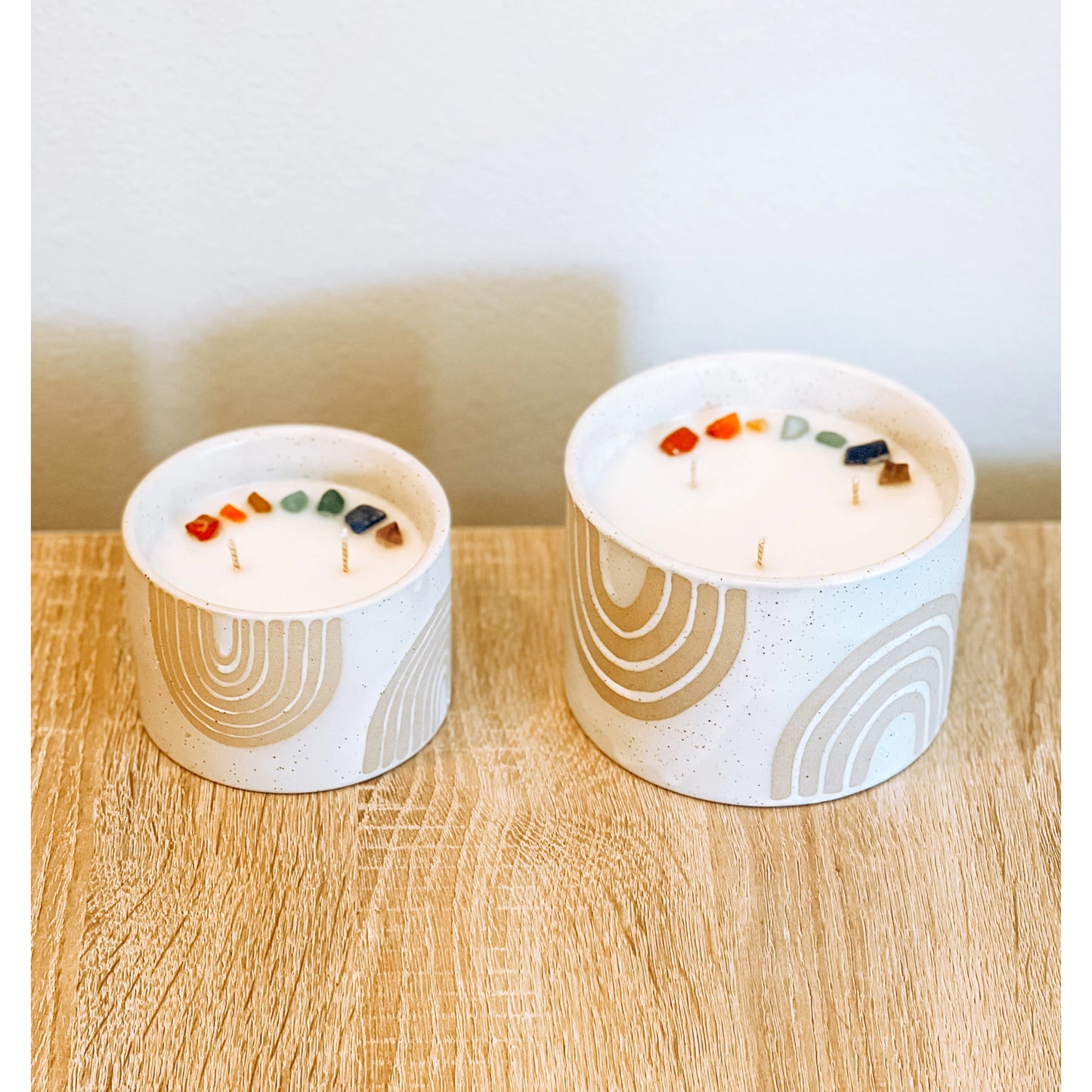 Rose Chakra Crystal Candle 9oz - Pride & LGBTQ+