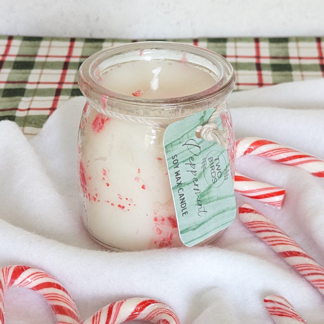Soy Wax Candle 10oz - Candy Cane