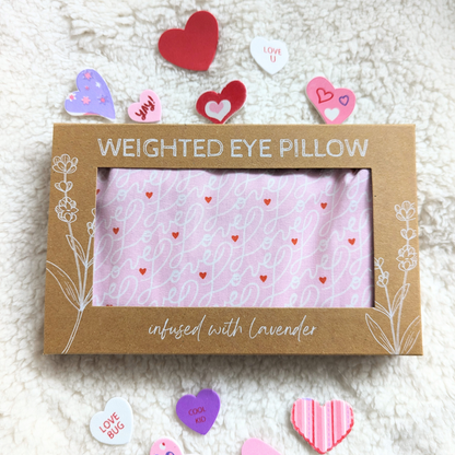 Valentine Weighted Eye Pillow - Love