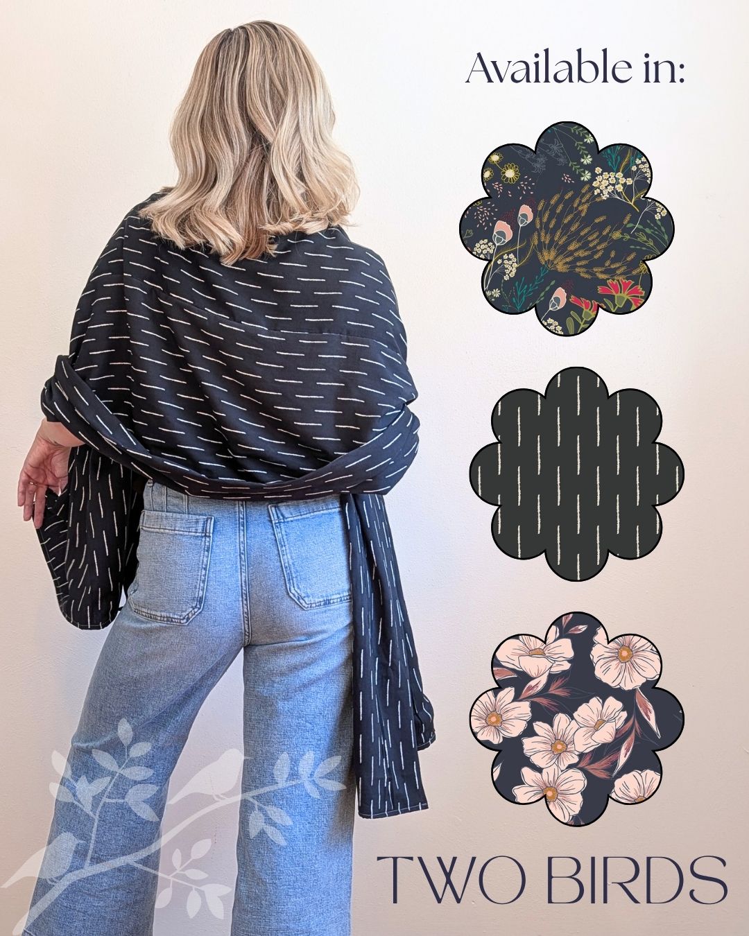 Do-It-All Shawl: Travel Wrap & Scarf - Tinted Blooms