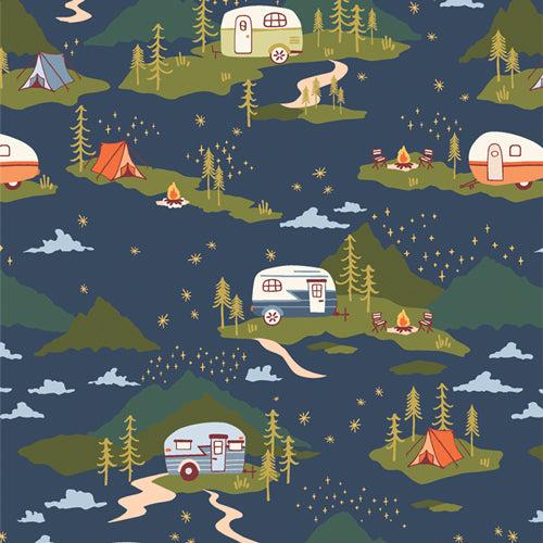 Campfire Stories - Printed Quilter's Cotton Fabric by the Yard
