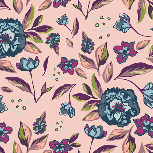 Blush Botanical - Printed Quilter's Cotton Fabric by the Yard