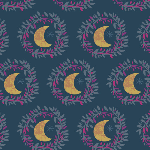 Mystical Midnight - Printed Quilter's Cotton Fabric by the Yard