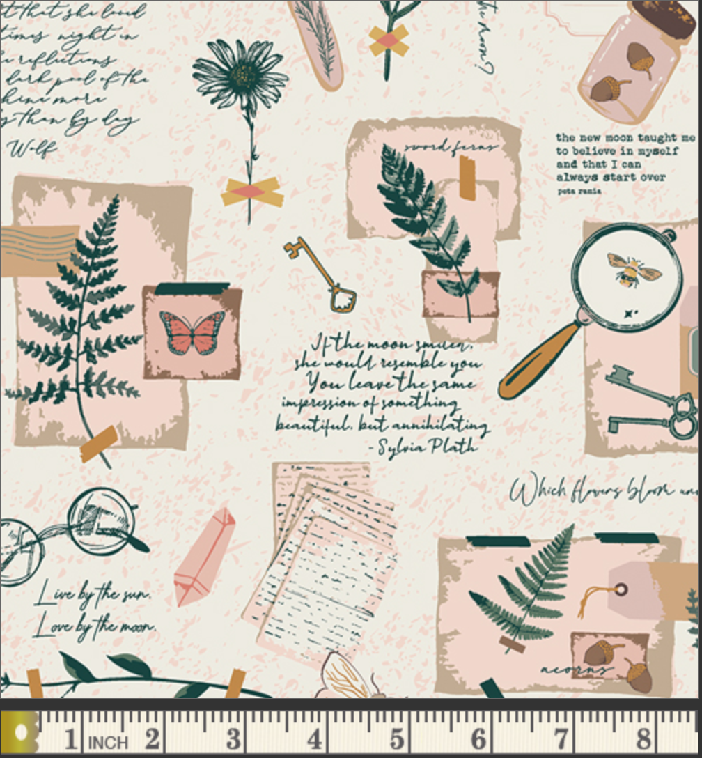 Field Diary - Printed Quilter's Cotton Fabric by the Yard