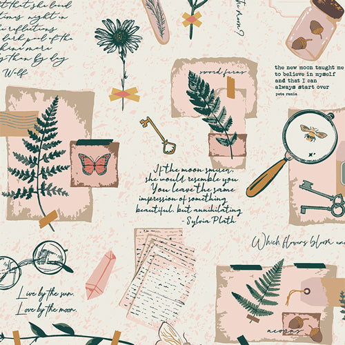 Field Diary - Printed Quilter's Cotton Fabric by the Yard