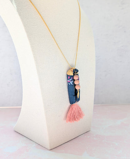 Upcycled Scrap Diffuser Necklace No.1