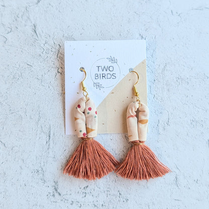 Upcycled Scrap Earrings No. 3