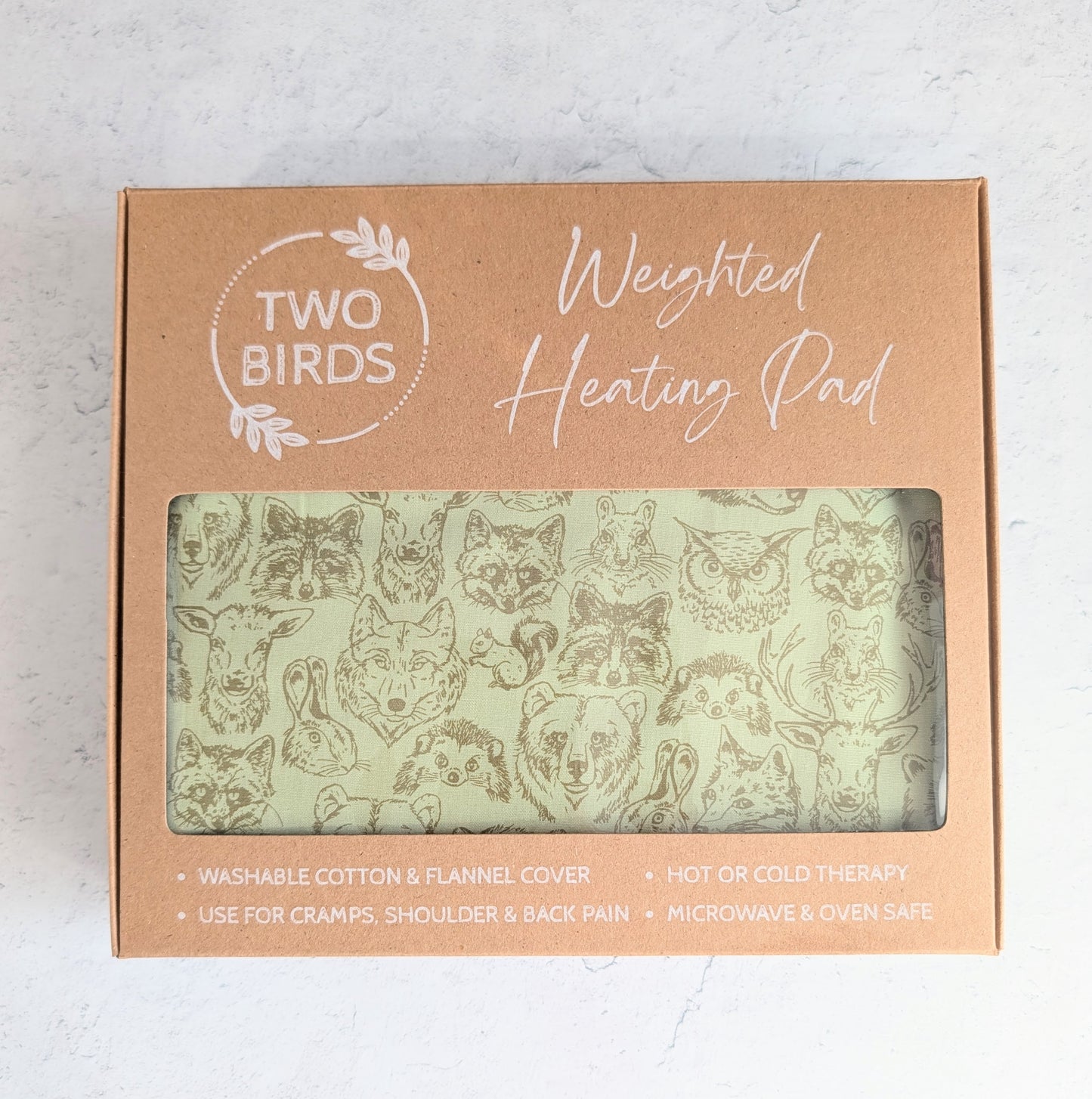 Weighted Heating Pad Cotton/Flannel - Wildlife Buddies