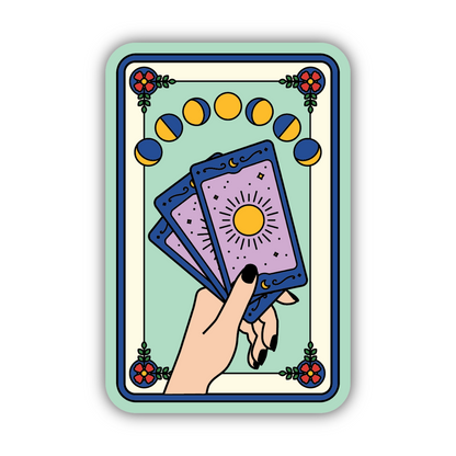 Tarot Card Moons Sticker