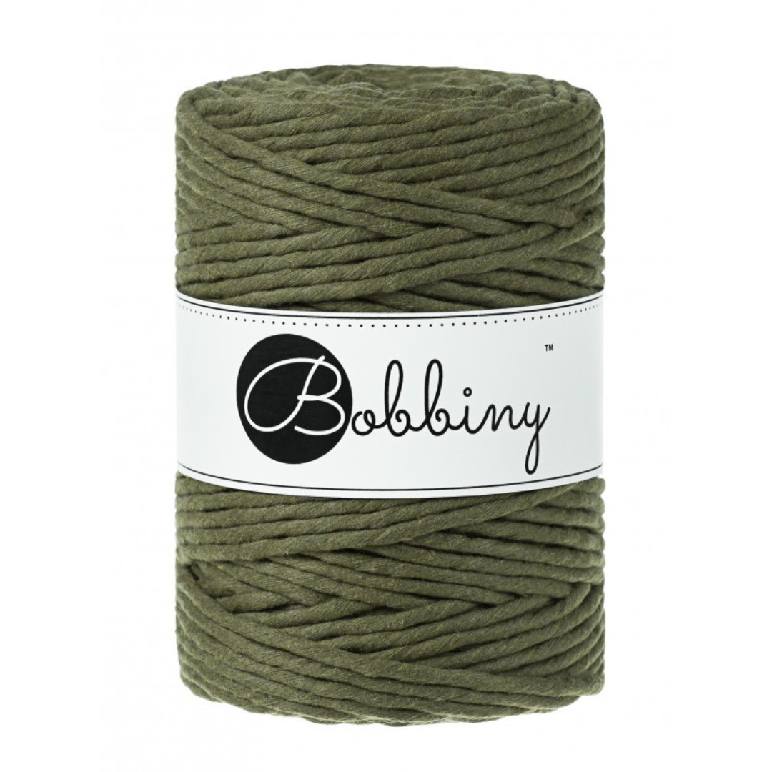 Avocado 5mm Recycled Macrame Cord by Bobbiny