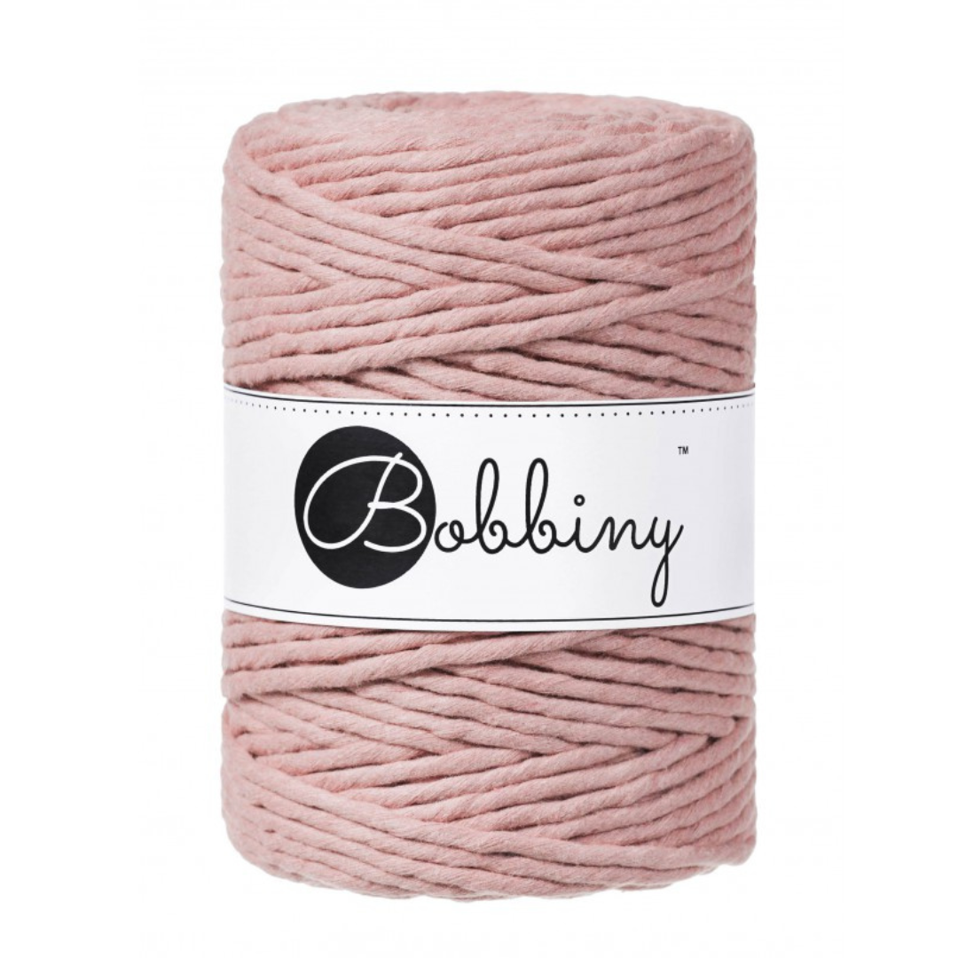 Blush 5mm Recycled Macrame Cord by Bobbiny