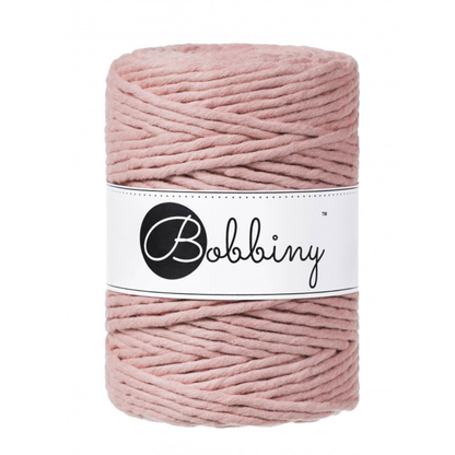 Blush 5mm Recycled Macrame Cord by Bobbiny