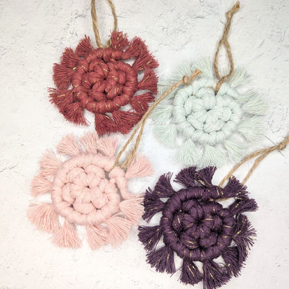 Macrame Snowflake Ornament