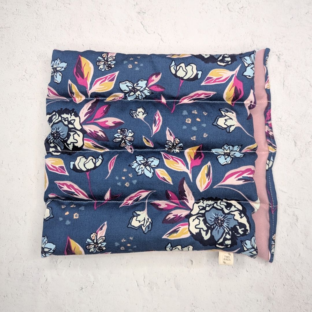 Weighted Heating Pad Cotton/Flannel - Dark Botanical