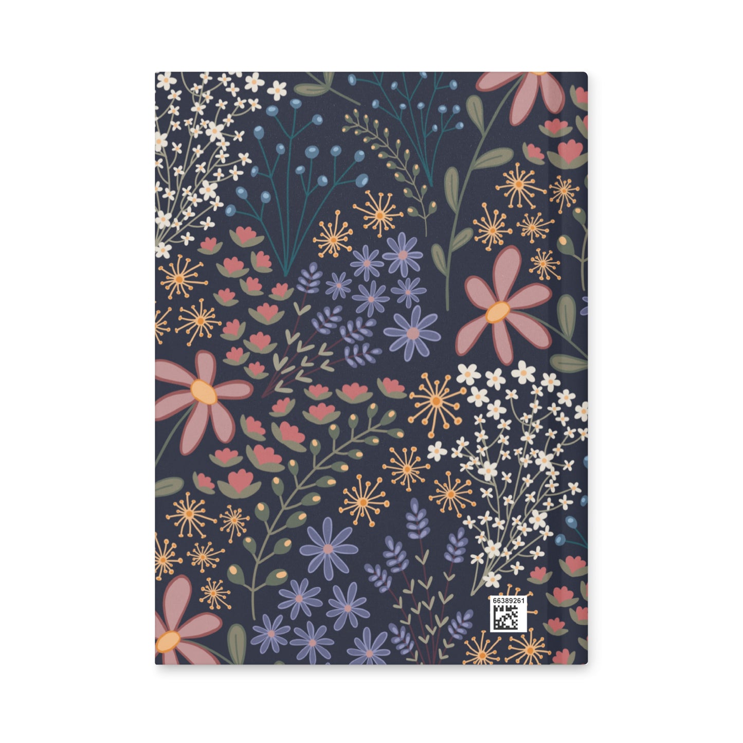 Lined Hardcover Notebook - Wildflower Night