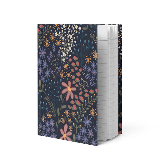 Lined Hardcover Notebook - Wildflower Night
