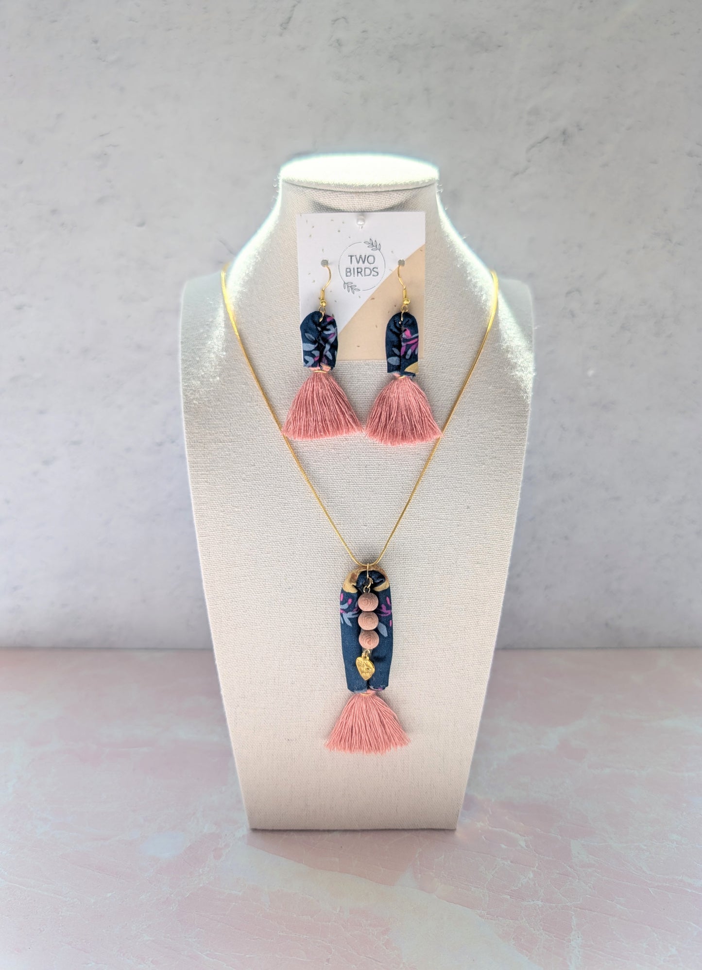 Upcycled Scrap Diffuser Necklace No.1