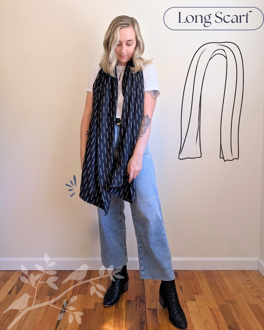Do-It-All Shawl: Travel Wrap & Scarf - Tinted Blooms