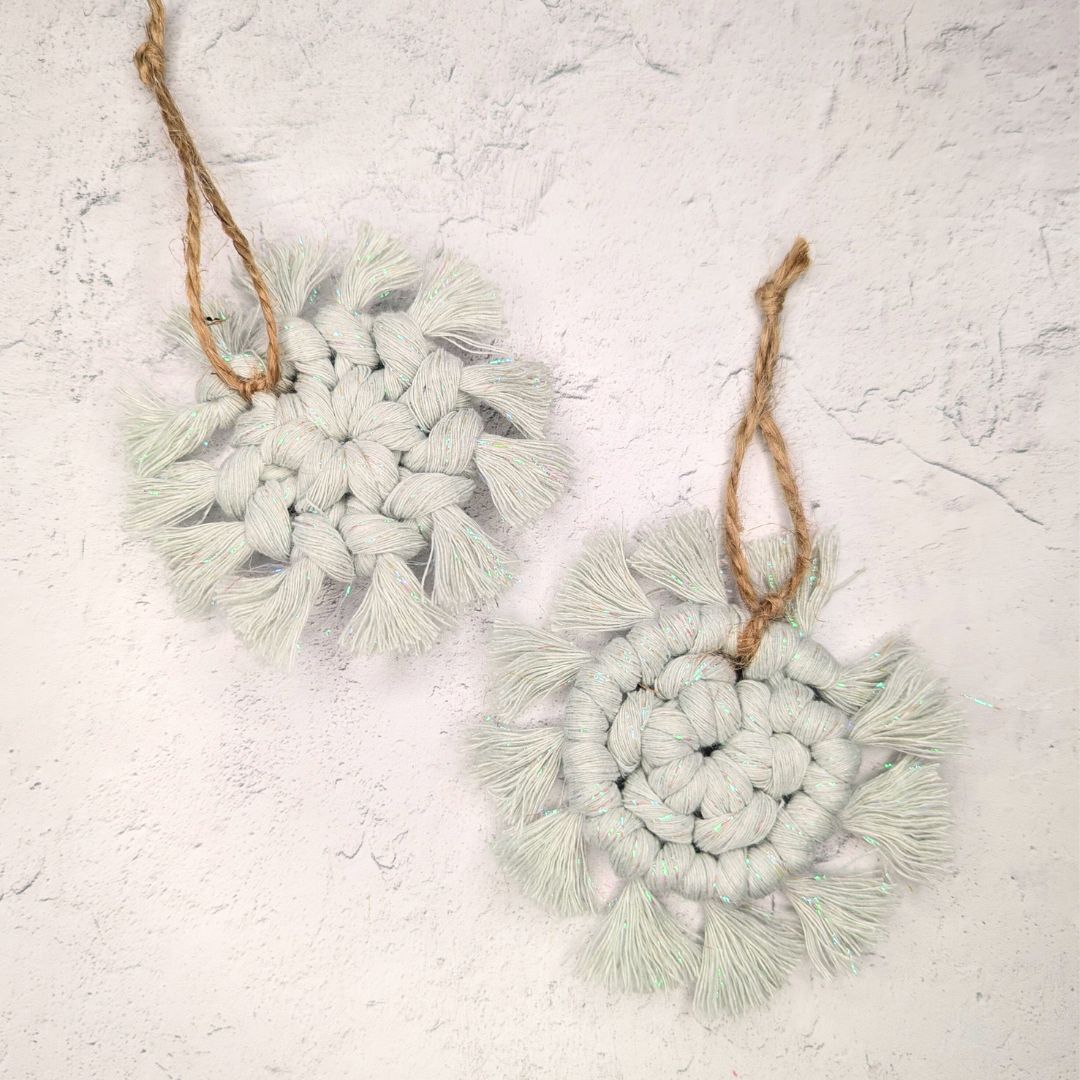 Macrame Snowflake Ornament