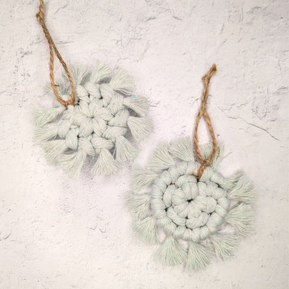 Macrame Snowflake Ornament