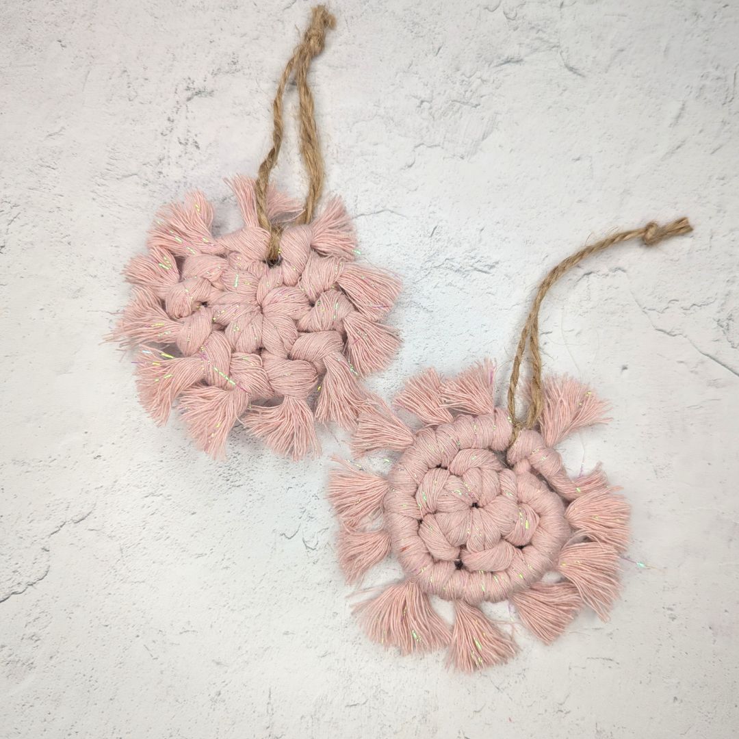 Macrame Snowflake Ornament