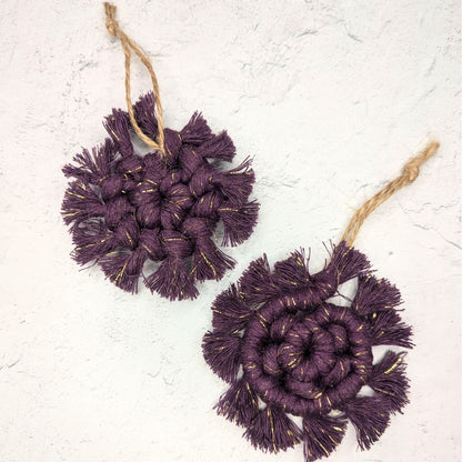 Macrame Snowflake Ornament