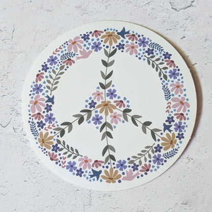 Peace Wreath Sticker