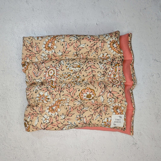 Weighted Heating Pad Cotton/Flannel - Pink Paisley