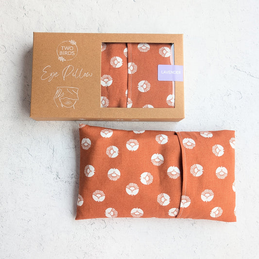 Weighted Eye Pillow - Terracotta Stamp