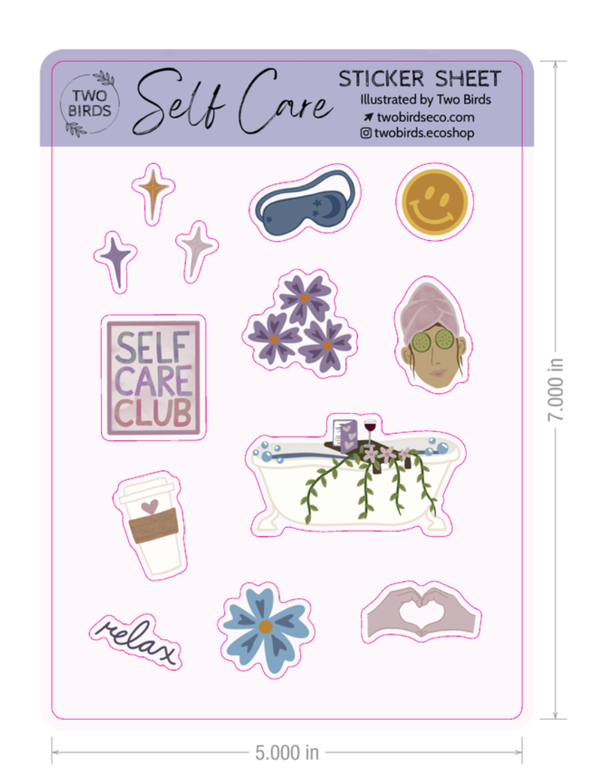 Self Care Sticker Sheet