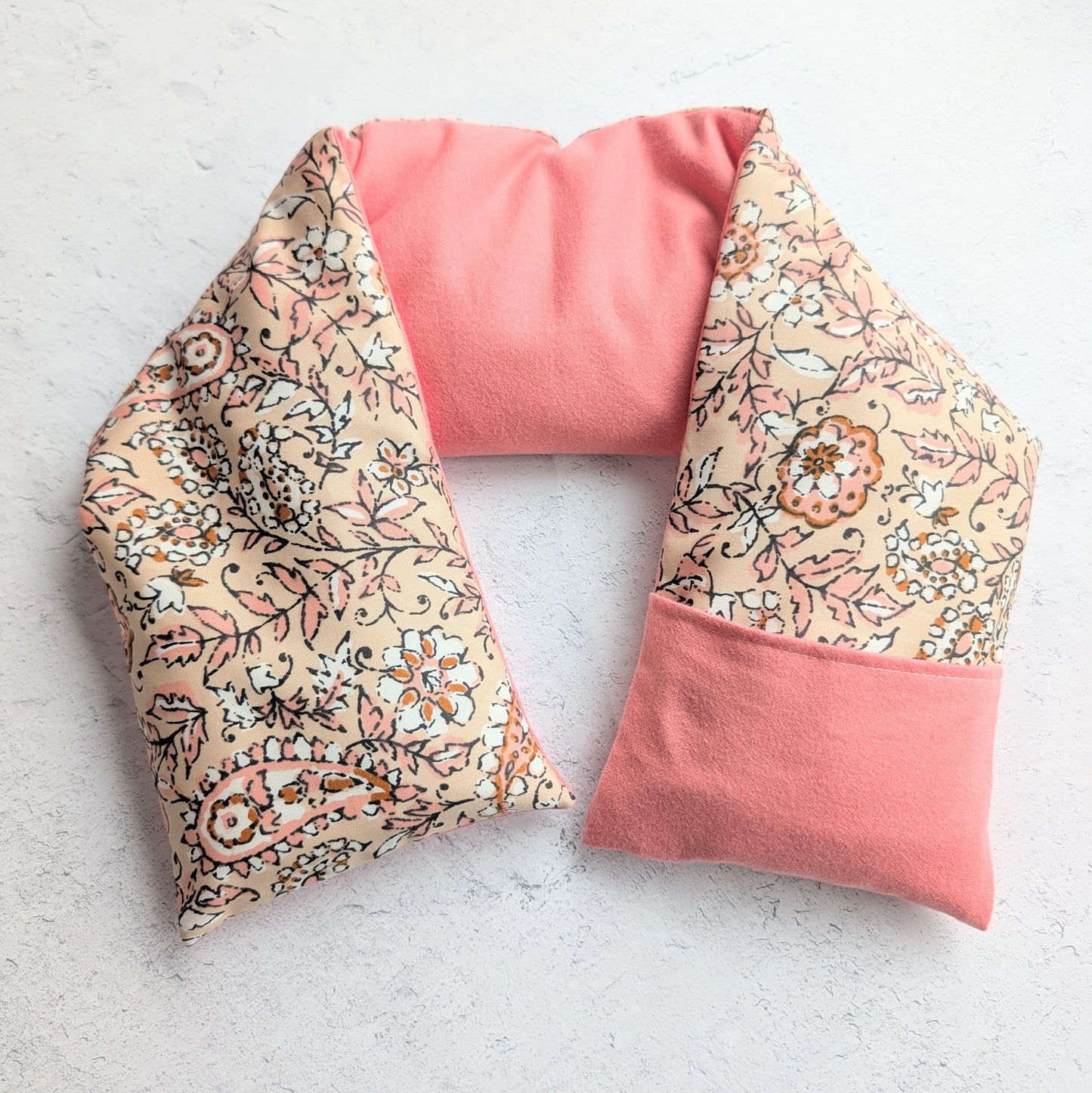 Weighted Neck Wrap -  Pink Paisley