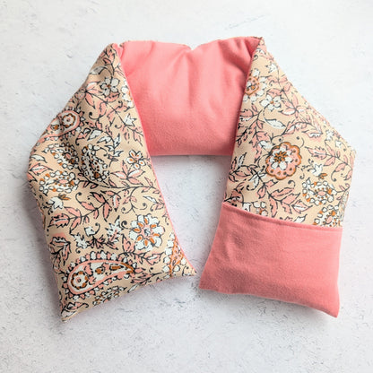 Weighted Neck Wrap -  Pink Paisley