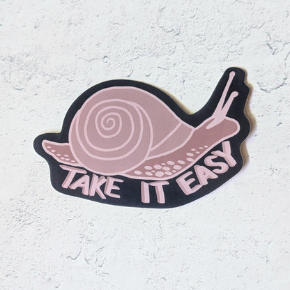 Take It Easy Snail Sticker