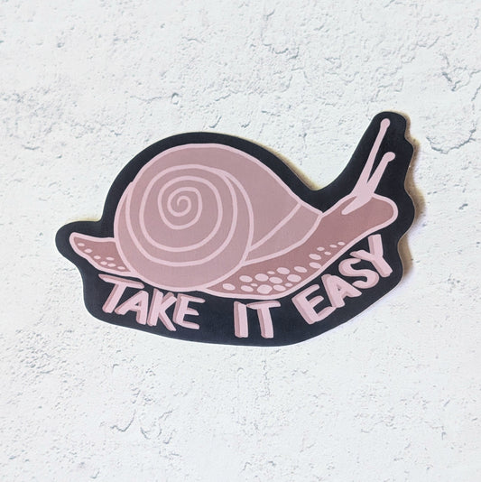 Take It Easy Snail Sticker