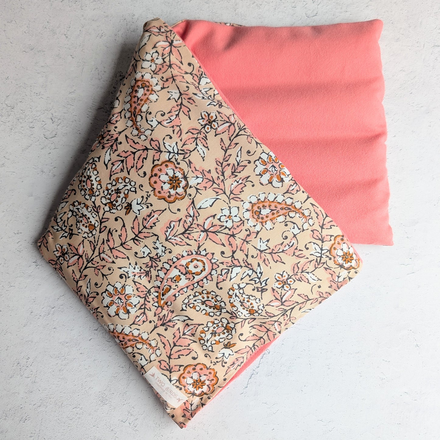 Weighted Heating Pad Cotton/Flannel - Pink Paisley