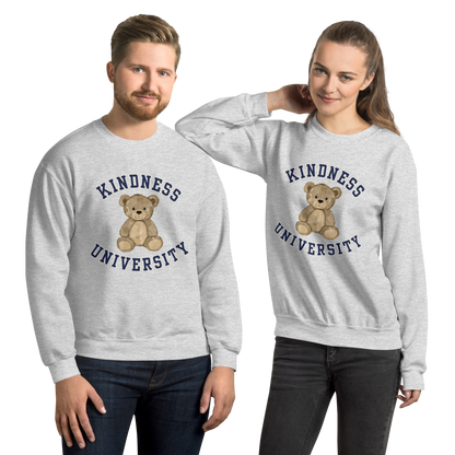 Kindness University Teddy Bear Unisex Crewneck Sweatshirt