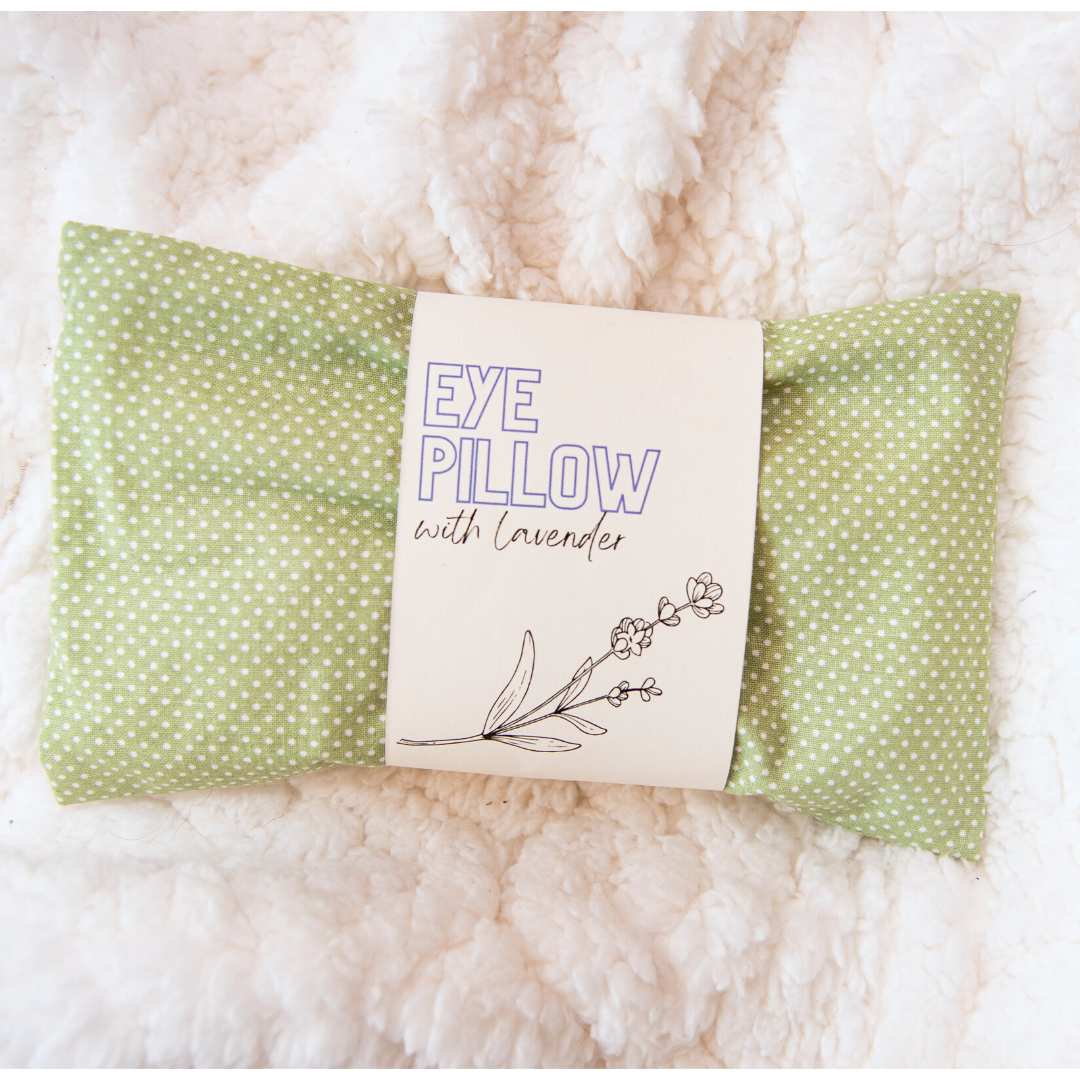 Weighted Eye Pillow Classics - Sage Dot