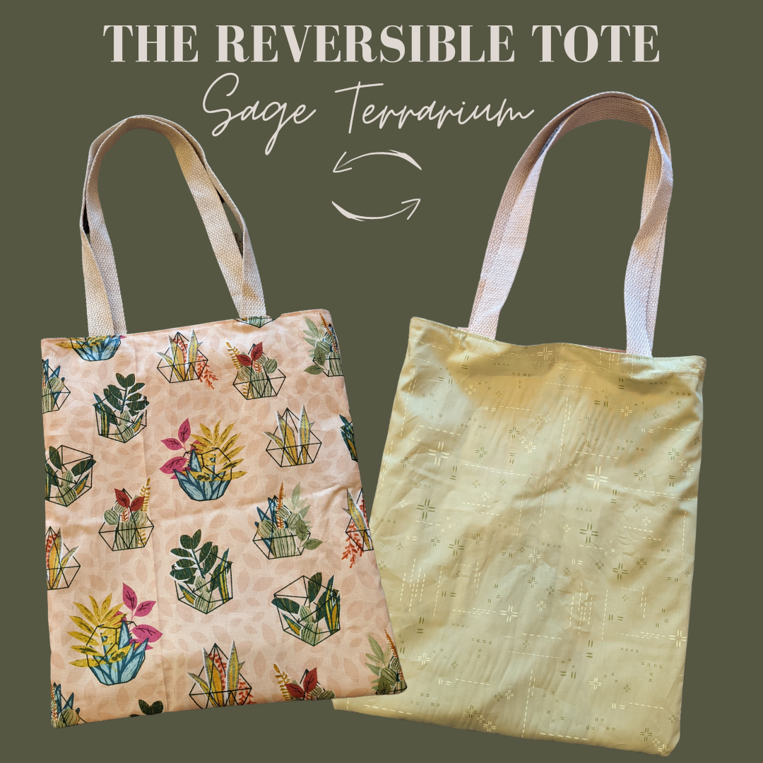 The Reversible Tote Bag - Sage Terrarium